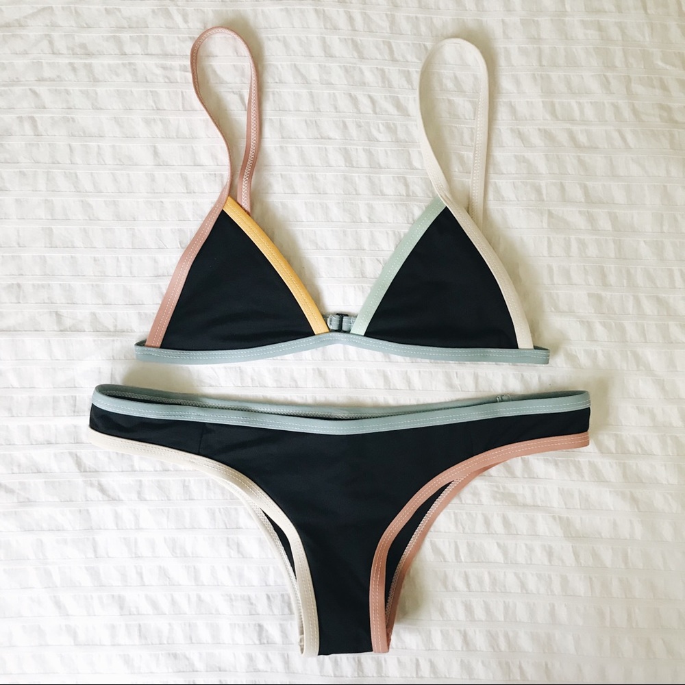 TAVIK Triangle Bikini Top & Bottom, S